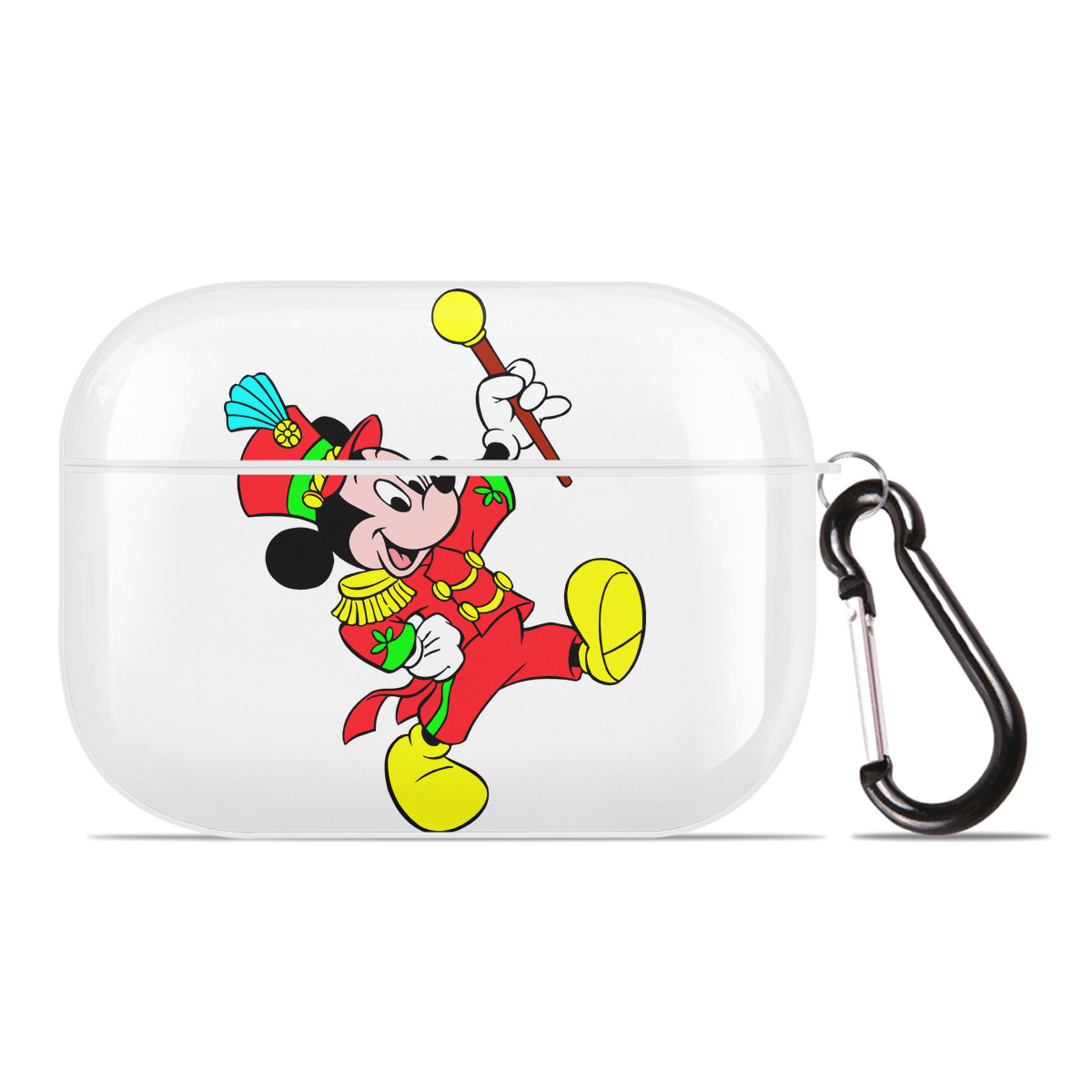 （画像用） ミッキーマウス Mickey Mouse 【AirPods Pro用】ハードシェル保護ケース 耐衝撃・防指紋・カラビナ付き商品仕様