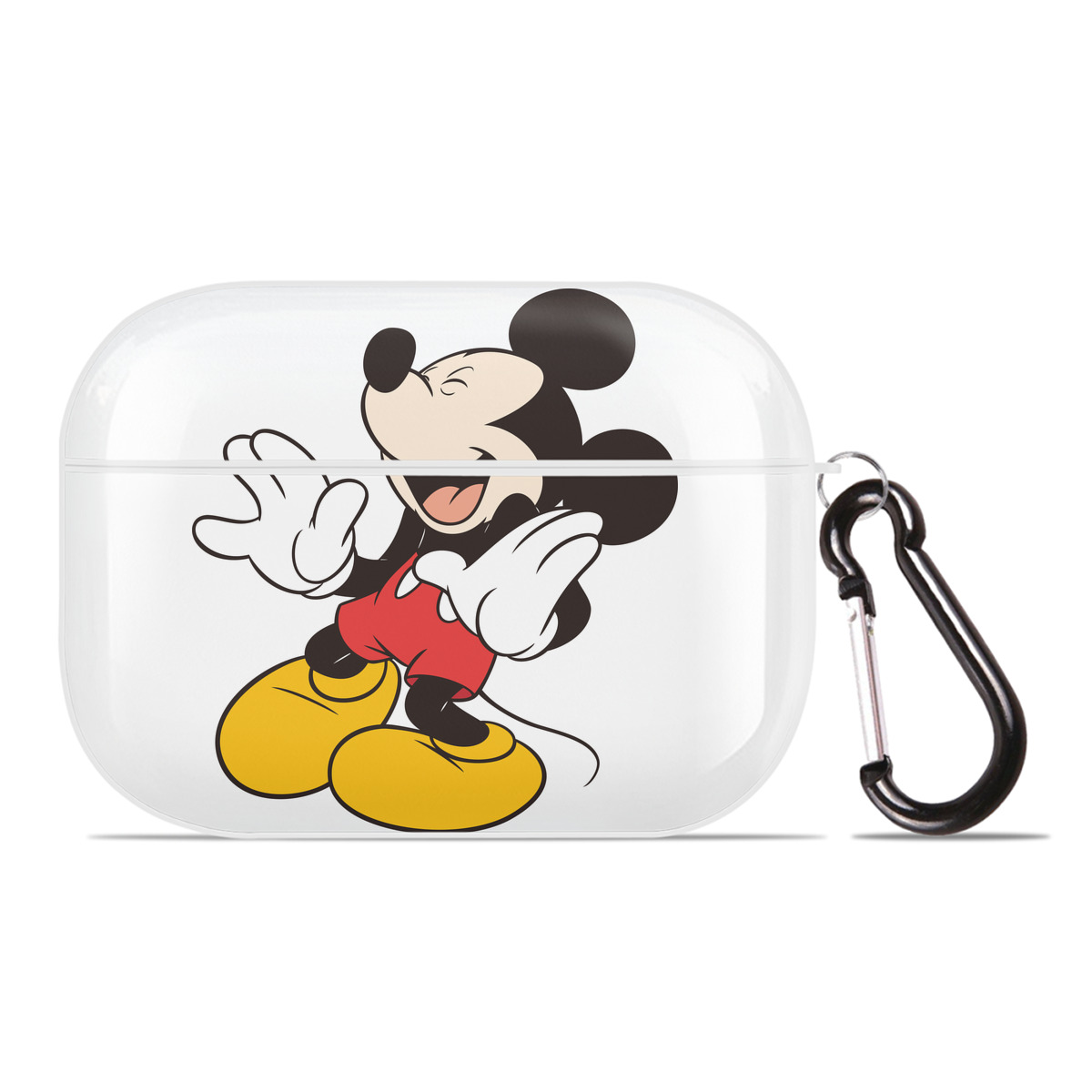 （画像用） ミッキーマウス Mickey Mouse 【AirPods Pro用】ハードシェル保護ケース 耐衝撃・防指紋・カラビナ付き商品仕様