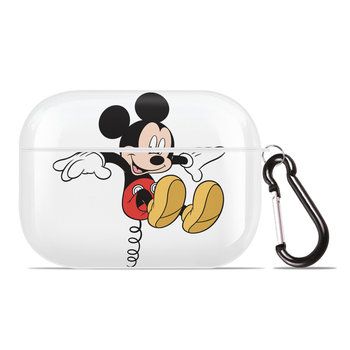 （画像用） ミッキーマウス Mickey Mouse 【AirPods Pro用】ハードシェル保護ケース 耐衝撃・防指紋・カラビナ付き商品仕様
