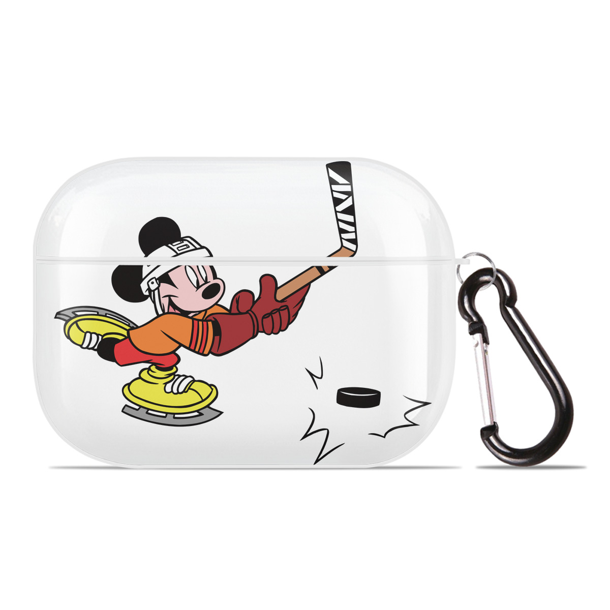 （画像用） ミッキーマウス Mickey Mouse 【AirPods Pro用】ハードシェル保護ケース 耐衝撃・防指紋・カラビナ付き商品仕様