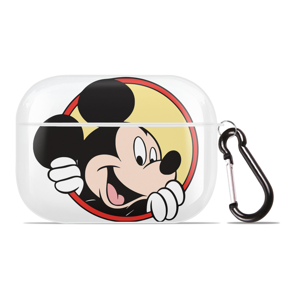 （画像用） ミッキーマウス Mickey Mouse 【AirPods Pro用】ハードシェル保護ケース 耐衝撃・防指紋・カラビナ付き商品仕様