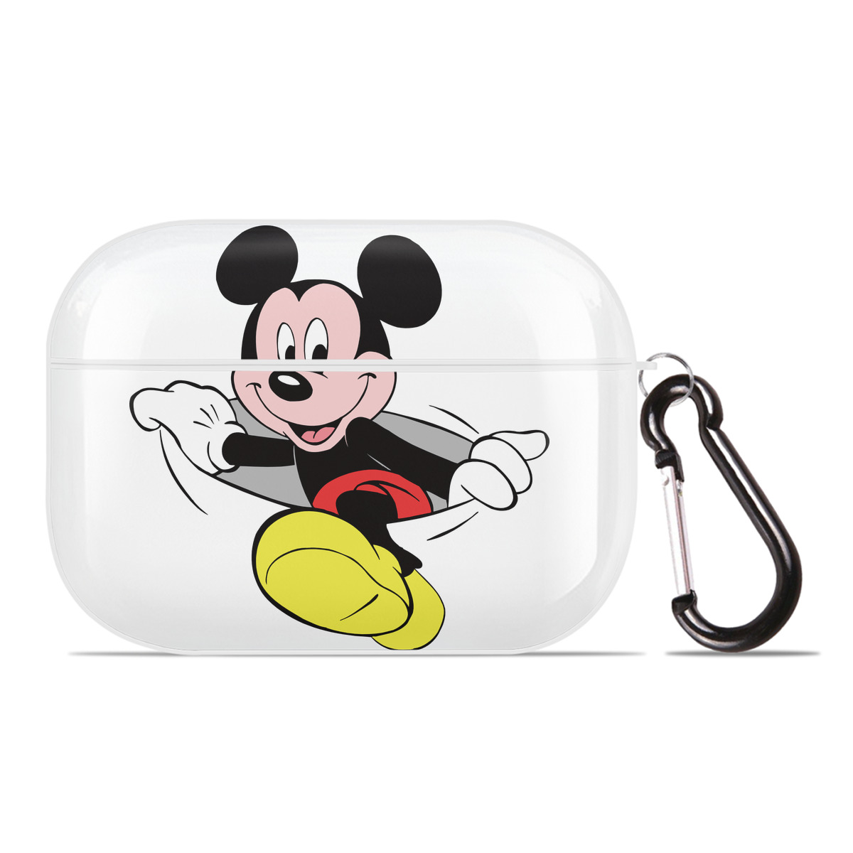（画像用） ミッキーマウス Mickey Mouse 【AirPods Pro用】ハードシェル保護ケース 耐衝撃・防指紋・カラビナ付き商品仕様
