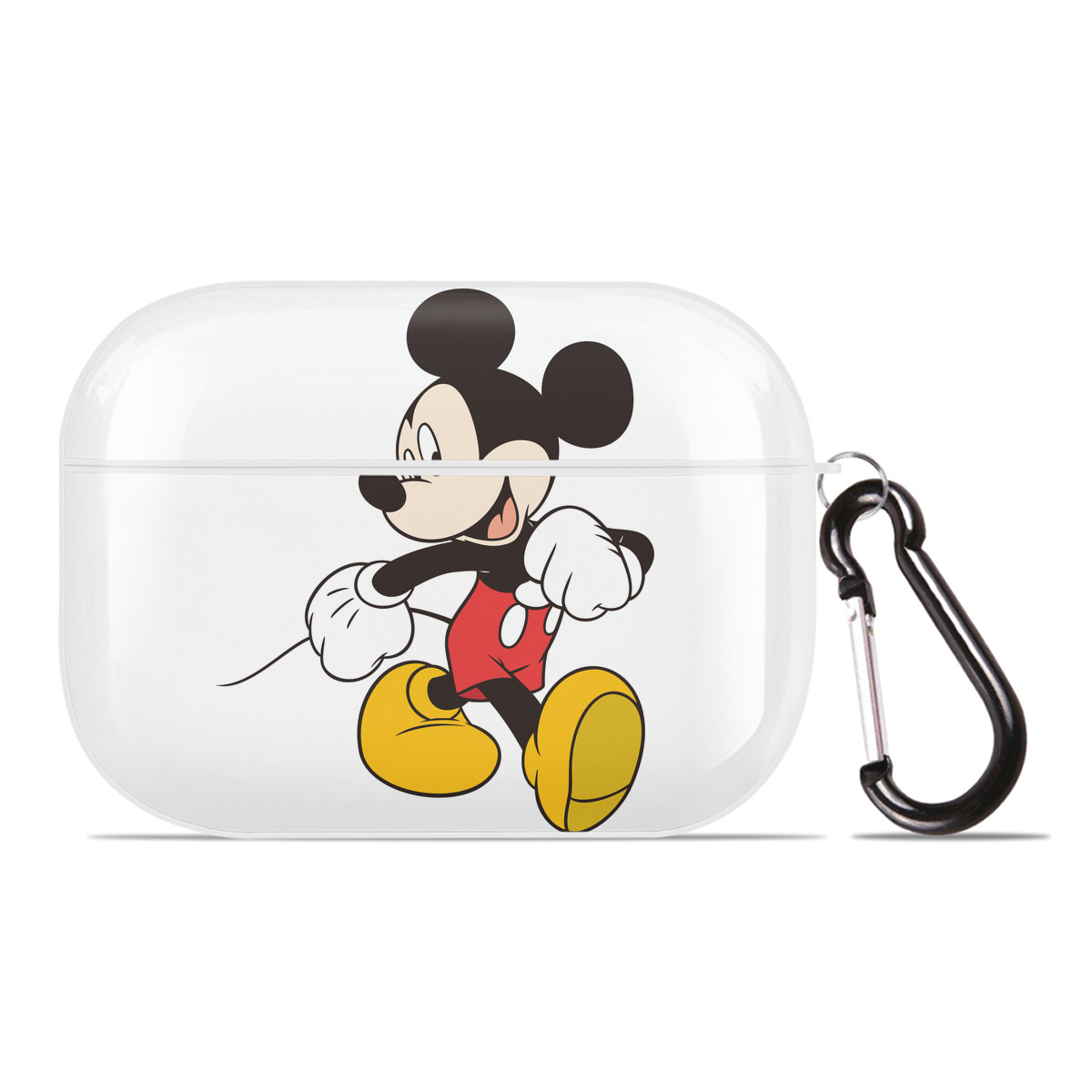 （画像用） ミッキーマウス Mickey Mouse 【AirPods Pro用】ハードシェル保護ケース 耐衝撃・防指紋・カラビナ付き商品仕様