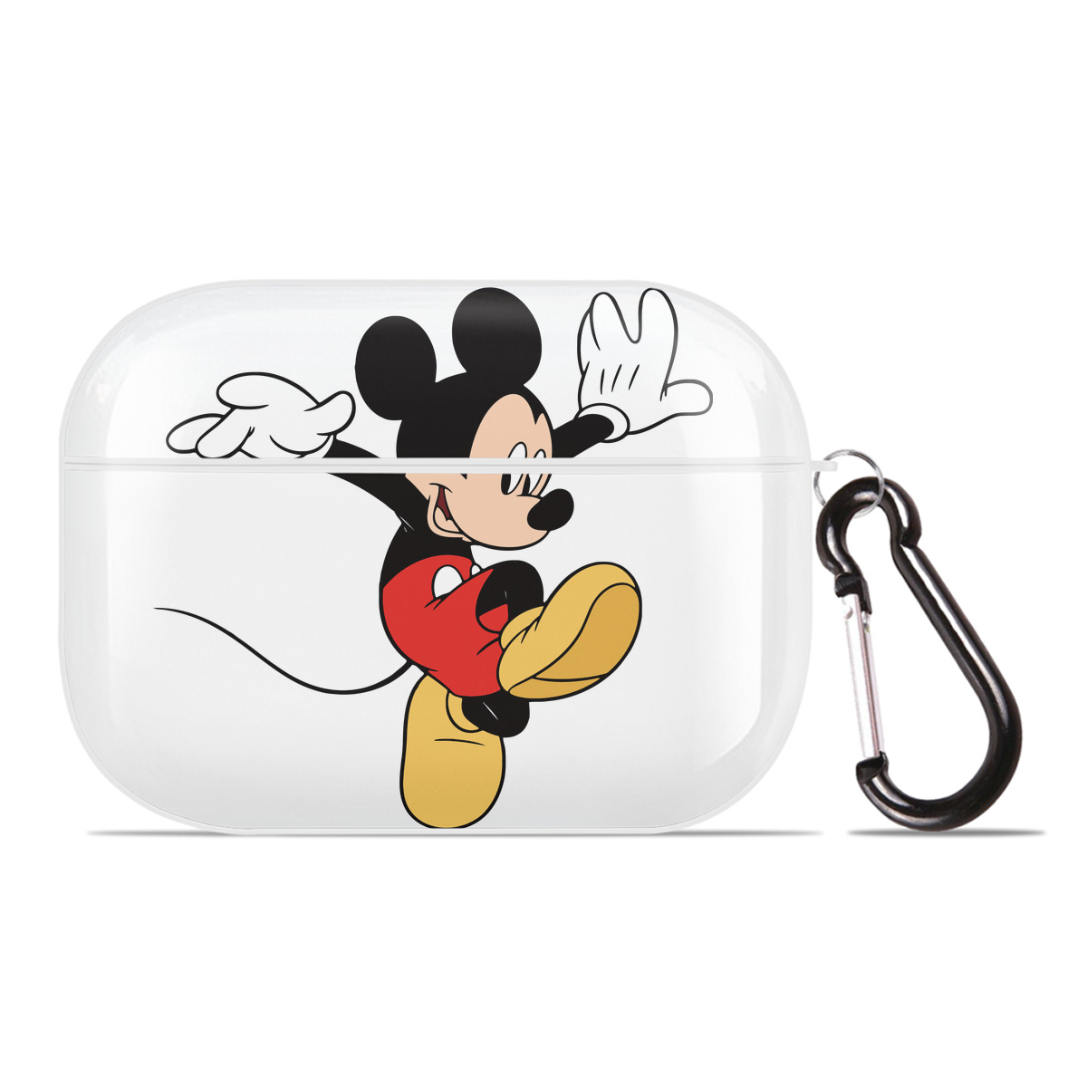 （画像用） ミッキーマウス Mickey Mouse 【AirPods Pro用】ハードシェル保護ケース 耐衝撃・防指紋・カラビナ付き商品仕様
