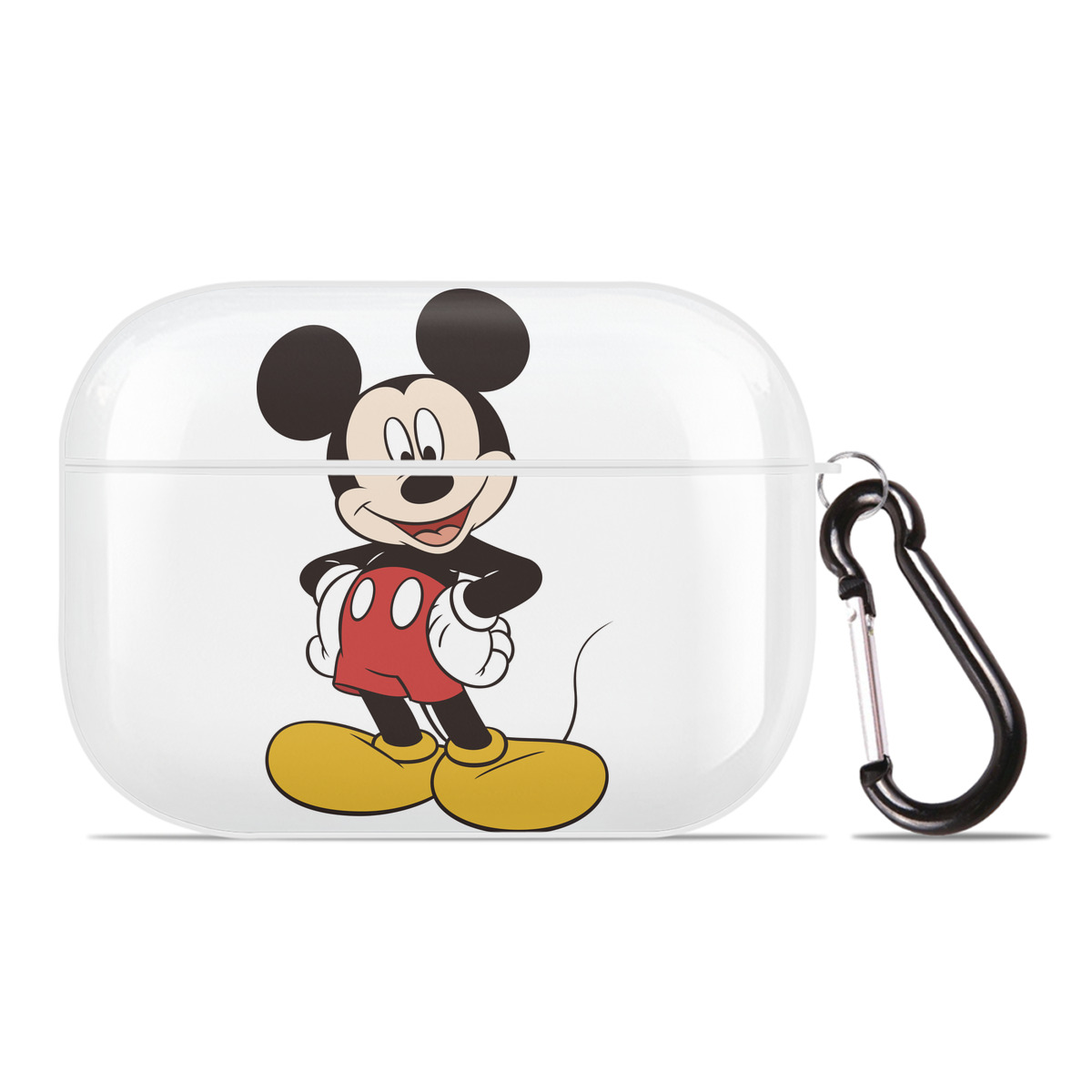 （画像用） ミッキーマウス Mickey Mouse 【AirPods Pro用】ハードシェル保護ケース 耐衝撃・防指紋・カラビナ付き商品仕様