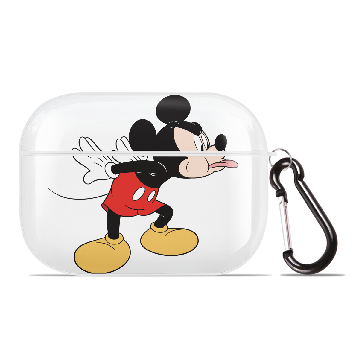 （画像用） ミッキーマウス Mickey Mouse 【AirPods Pro用】ハードシェル保護ケース 耐衝撃・防指紋・カラビナ付き商品仕様