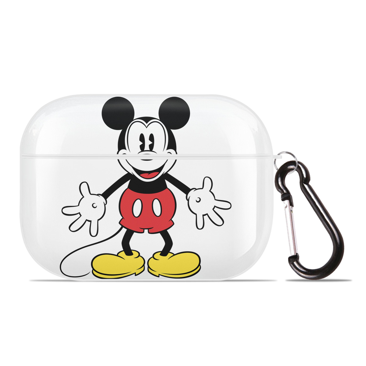 （画像用） ミッキーマウス Mickey Mouse 【AirPods Pro用】ハードシェル保護ケース 耐衝撃・防指紋・カラビナ付き商品仕様