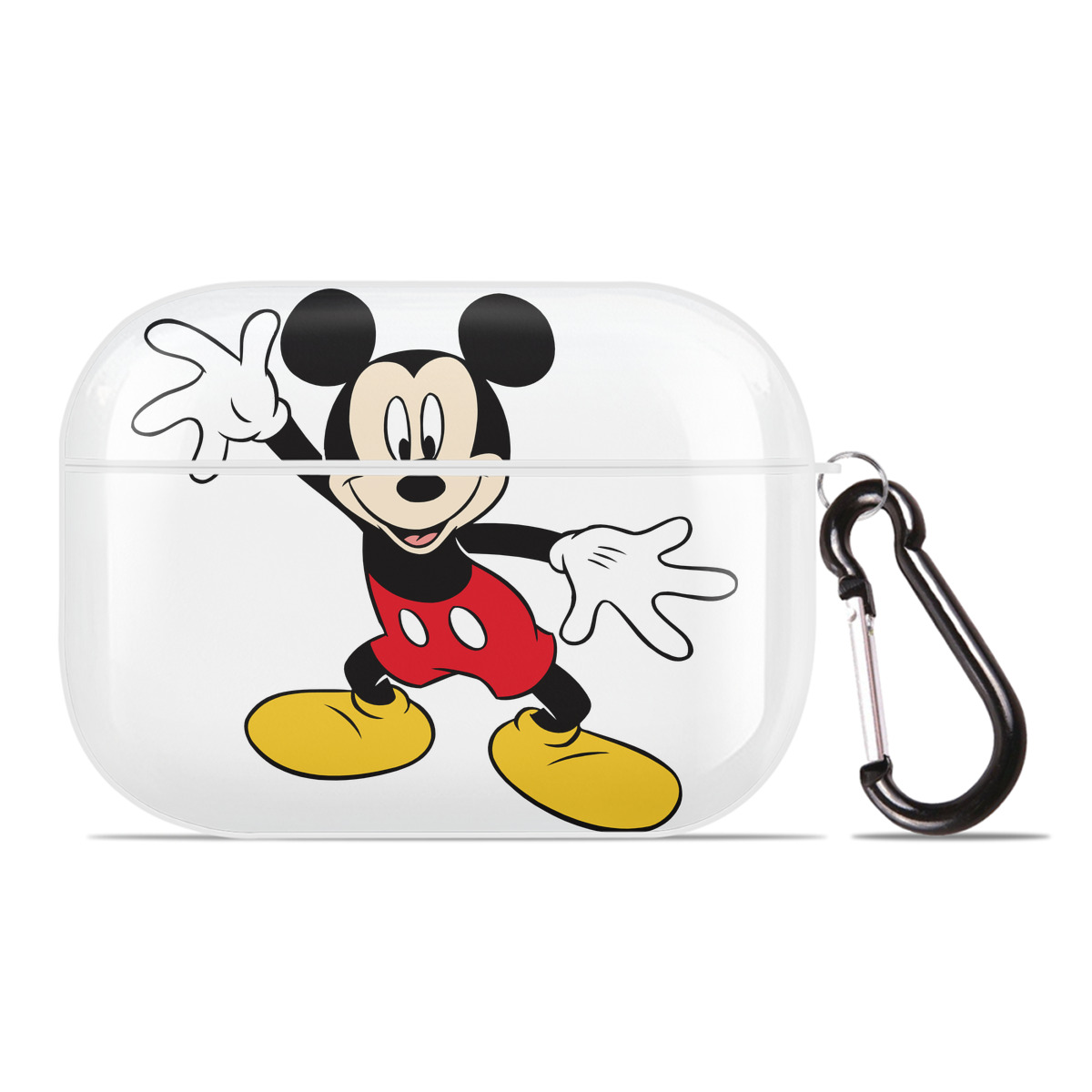 （画像用） ミッキーマウス Mickey Mouse 【AirPods Pro用】ハードシェル保護ケース 耐衝撃・防指紋・カラビナ付き商品仕様