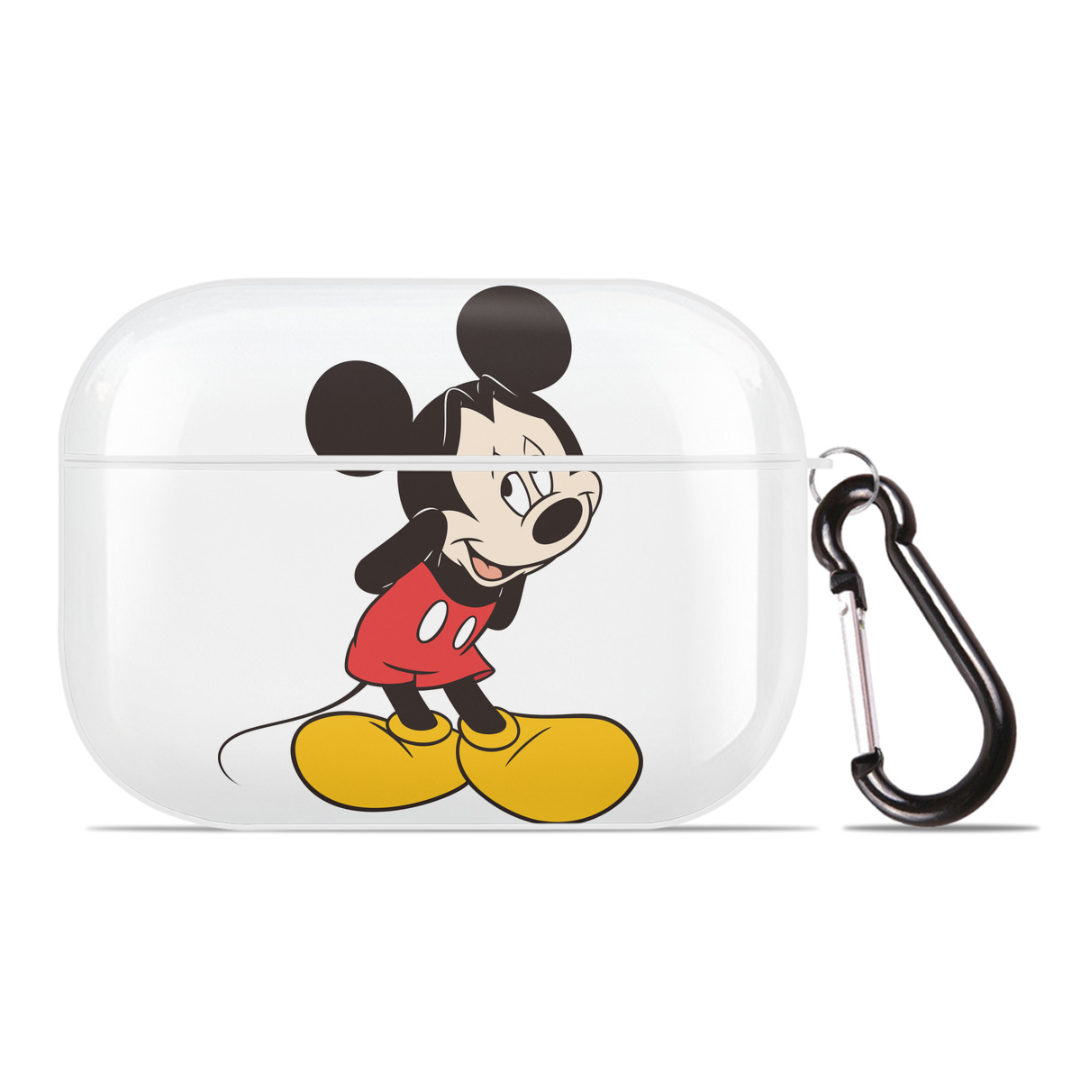 （画像用） ミッキーマウス Mickey Mouse 【AirPods Pro用】ハードシェル保護ケース 耐衝撃・防指紋・カラビナ付き商品仕様