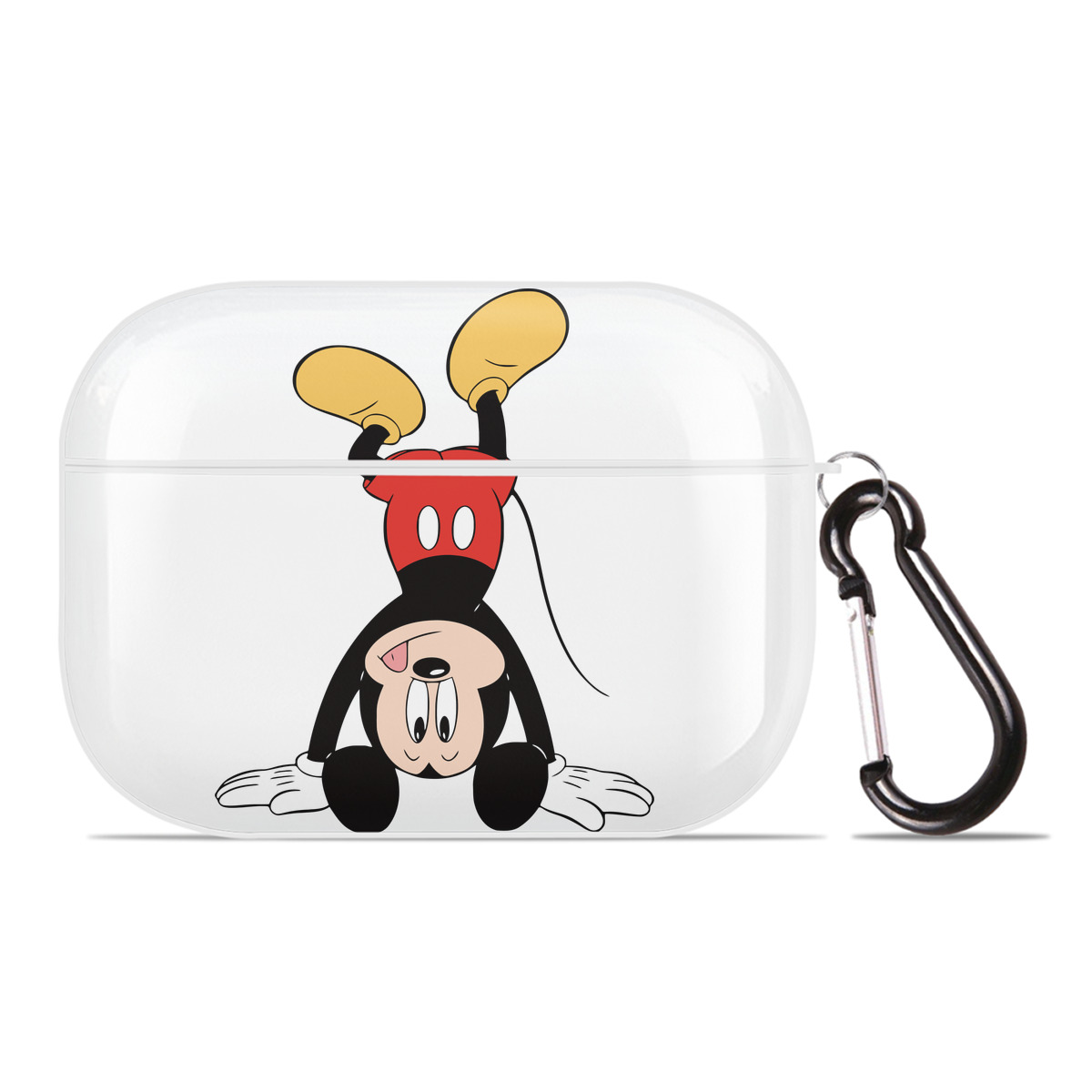 （画像用） ミッキーマウス Mickey Mouse 【AirPods Pro用】ハードシェル保護ケース 耐衝撃・防指紋・カラビナ付き商品仕様