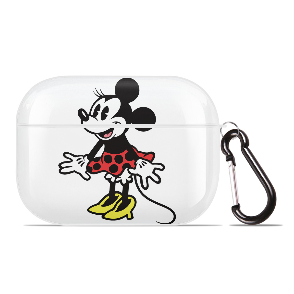 （画像用） ミッキーマウス Mickey Mouse 【AirPods Pro用】ハードシェル保護ケース 耐衝撃・防指紋・カラビナ付き商品仕様