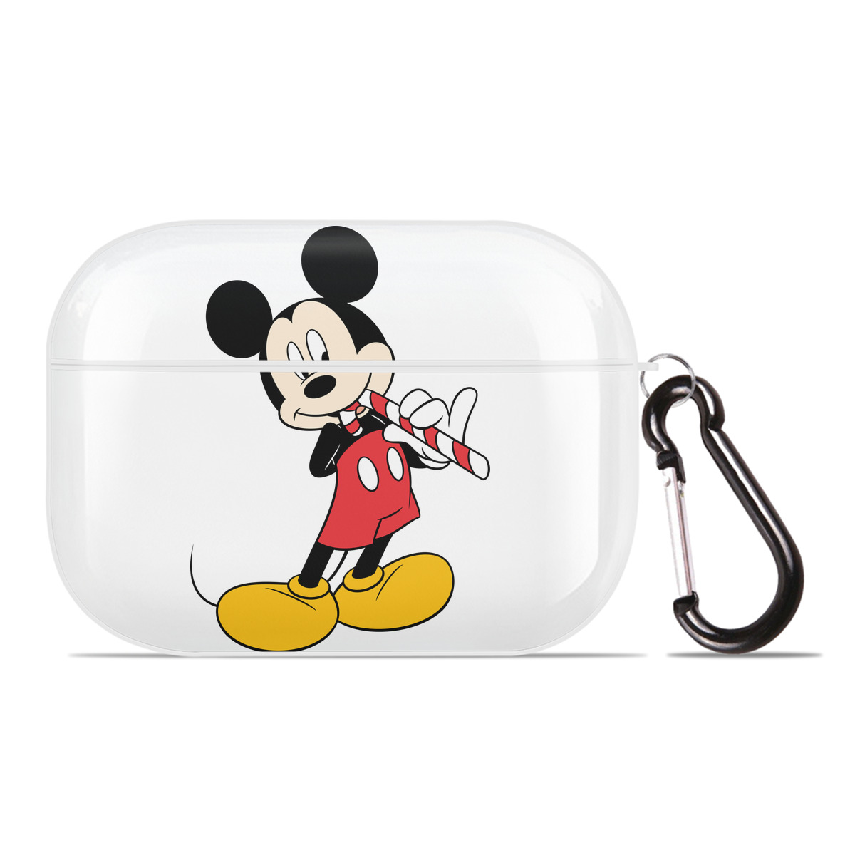（画像用） ミッキーマウス Mickey Mouse 【AirPods Pro用】ハードシェル保護ケース 耐衝撃・防指紋・カラビナ付き商品仕様