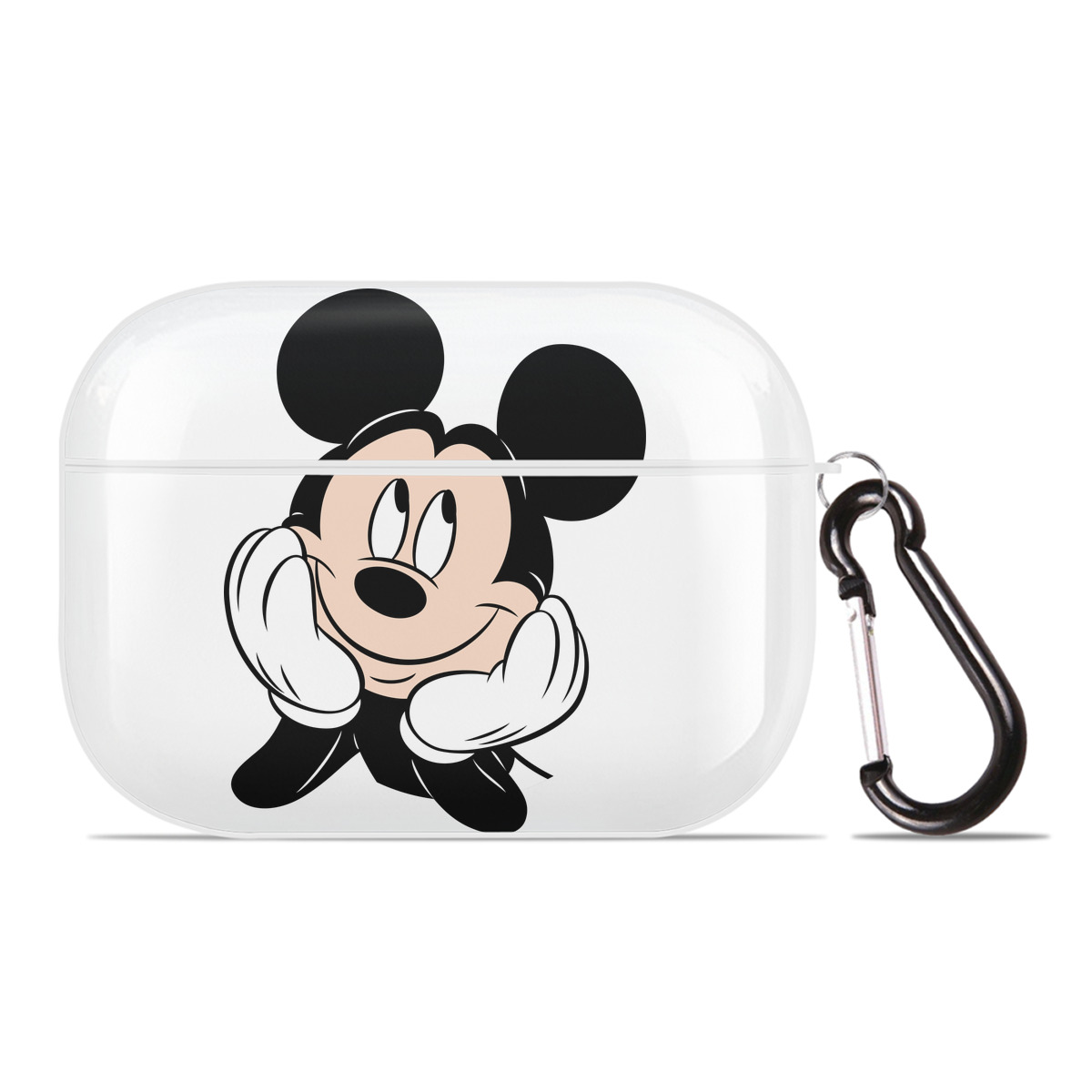 （画像用） ミッキーマウス Mickey Mouse 【AirPods Pro用】ハードシェル保護ケース 耐衝撃・防指紋・カラビナ付き商品仕様