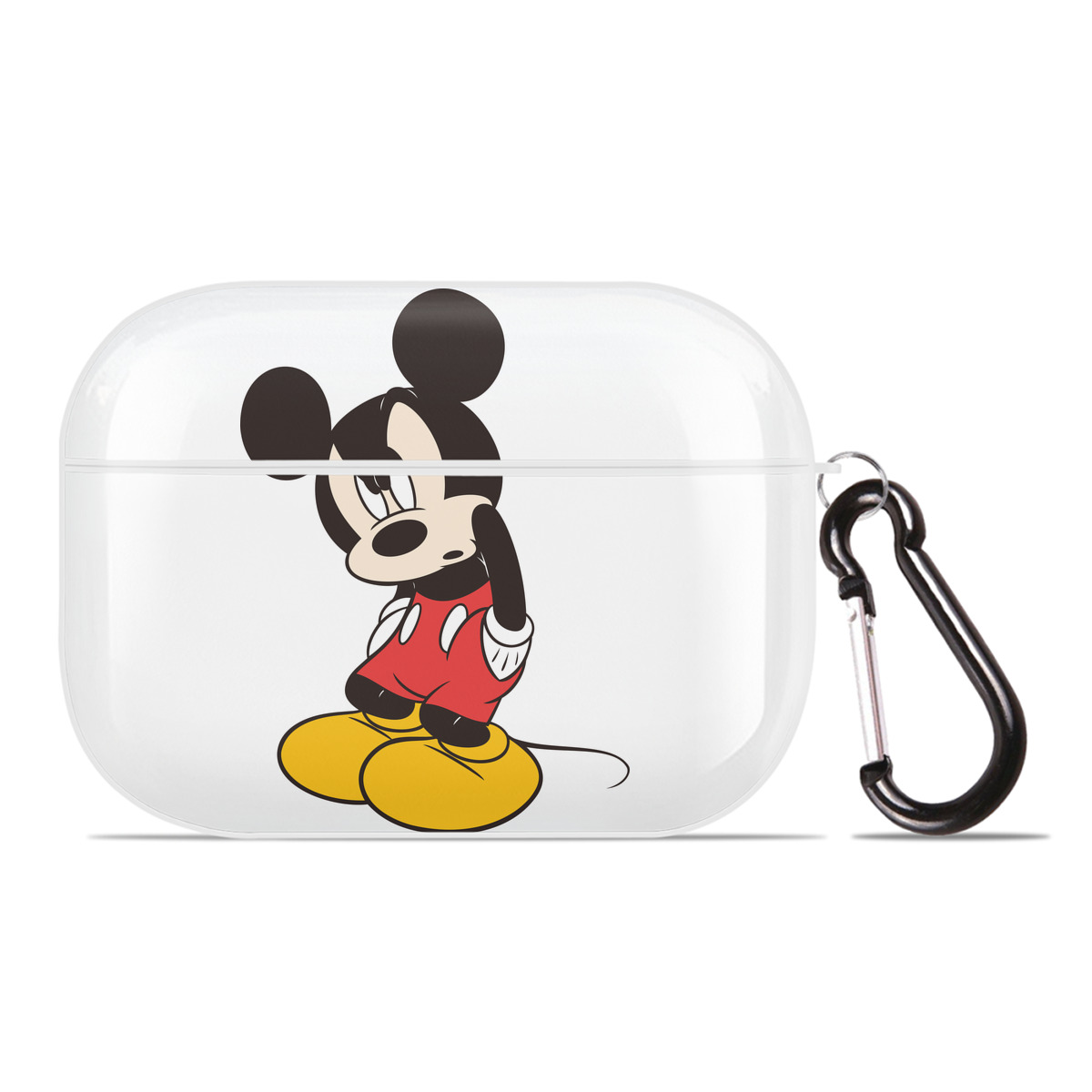 （画像用） ミッキーマウス Mickey Mouse 【AirPods Pro用】ハードシェル保護ケース 耐衝撃・防指紋・カラビナ付き商品仕様