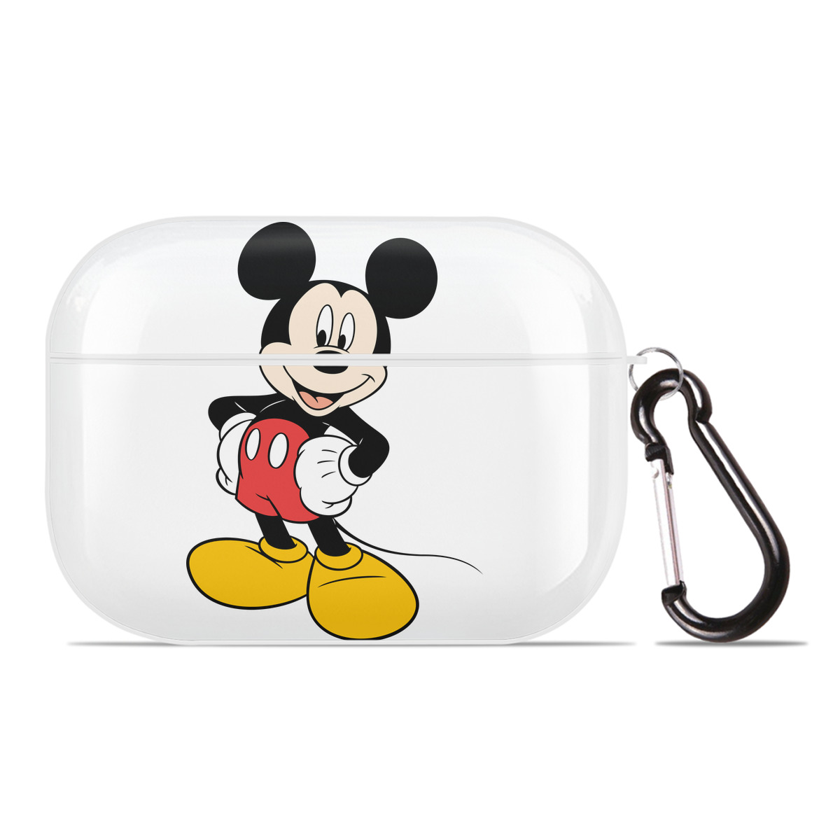 （画像用） ミッキーマウス Mickey Mouse 【AirPods Pro用】ハードシェル保護ケース 耐衝撃・防指紋・カラビナ付き商品仕様