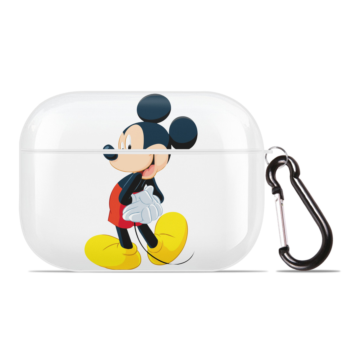 （画像用） ミッキーマウス Mickey Mouse 【AirPods Pro用】ハードシェル保護ケース 耐衝撃・防指紋・カラビナ付き商品仕様