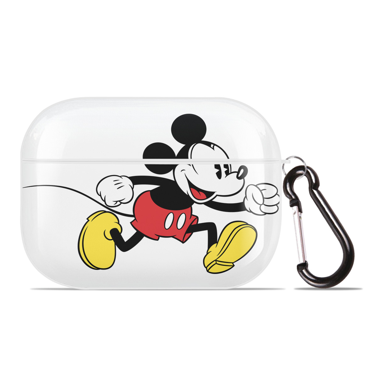 （画像用） ミッキーマウス Mickey Mouse 【AirPods Pro用】ハードシェル保護ケース 耐衝撃・防指紋・カラビナ付き商品仕様