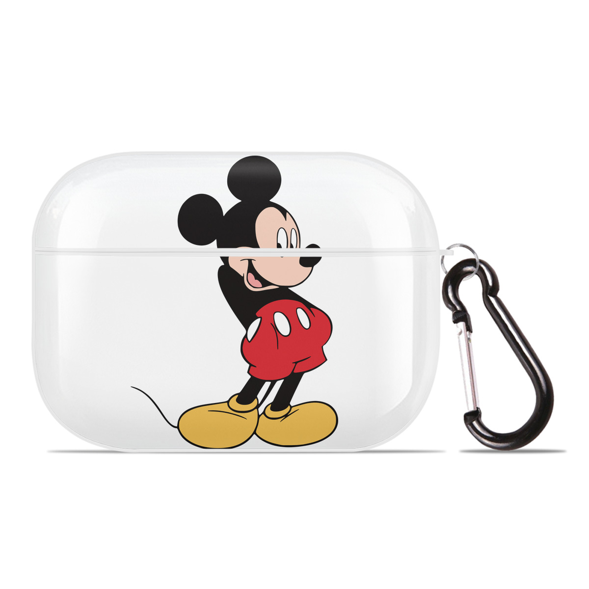 （画像用） ミッキーマウス Mickey Mouse 【AirPods Pro用】ハードシェル保護ケース 耐衝撃・防指紋・カラビナ付き商品仕様