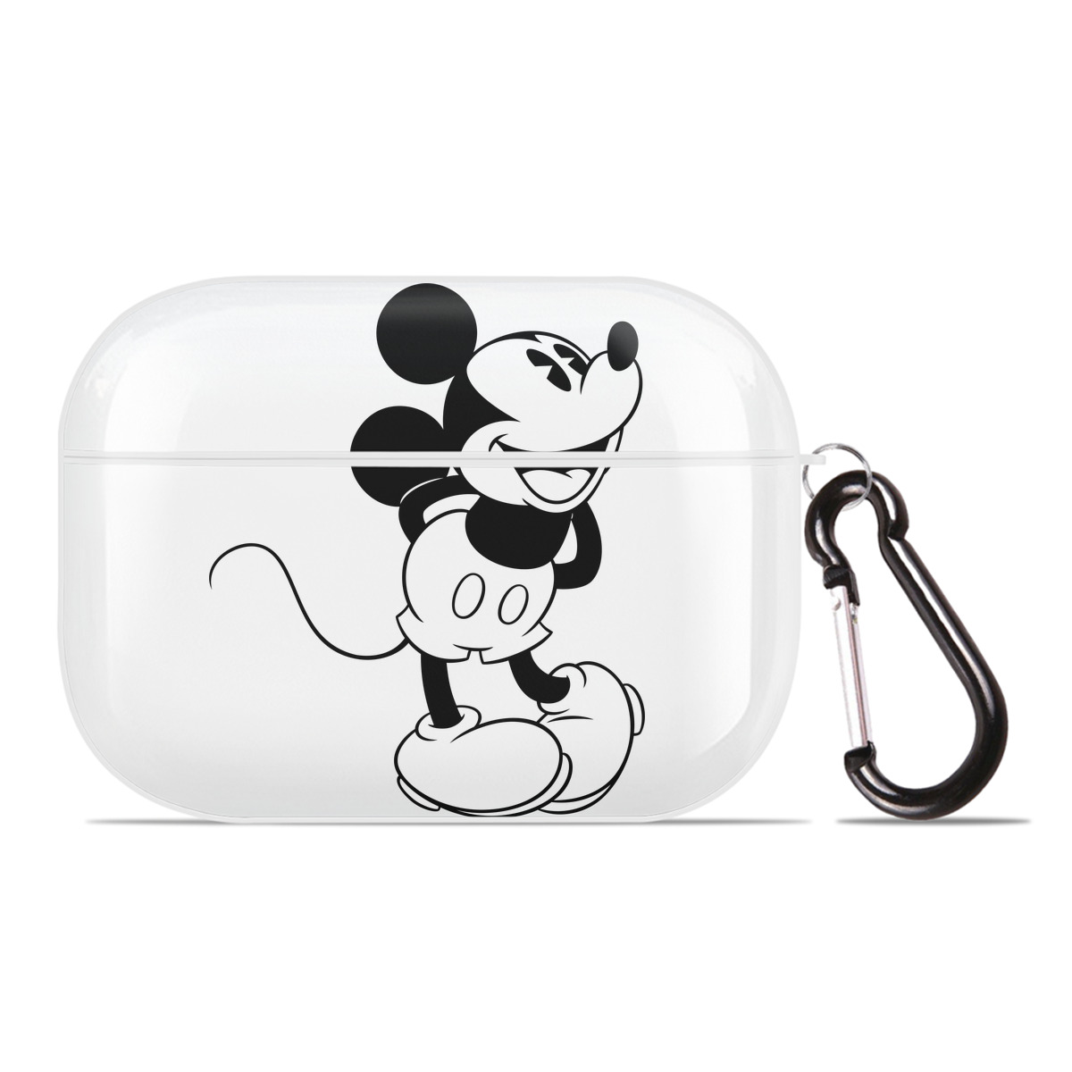 （画像用） ミッキーマウス Mickey Mouse 【AirPods Pro用】ハードシェル保護ケース 耐衝撃・防指紋・カラビナ付き商品仕様