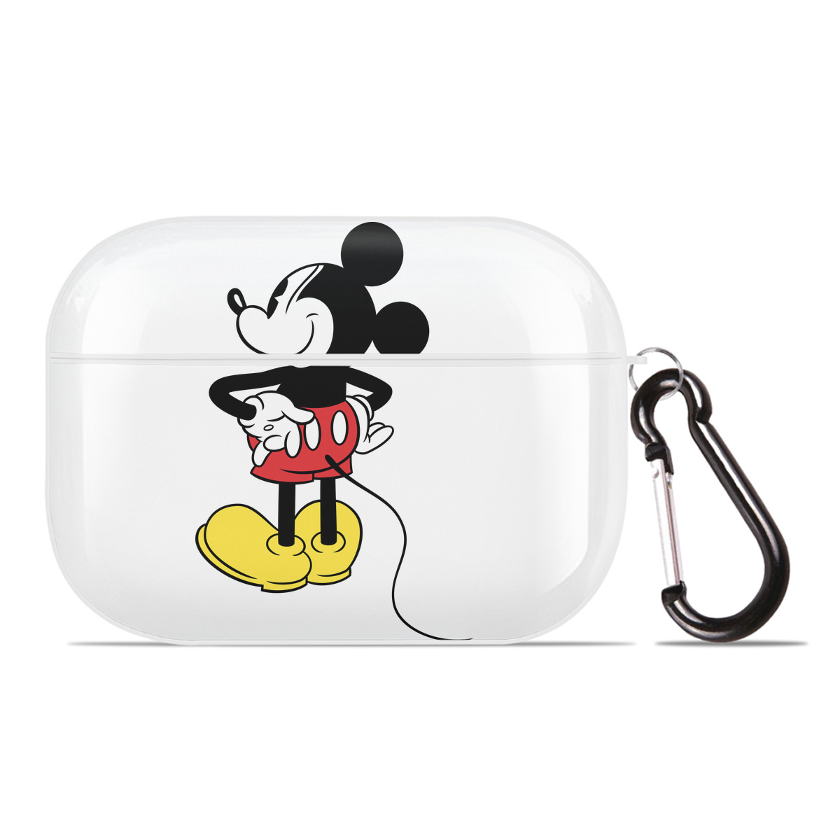 （画像用） ミッキーマウス Mickey Mouse 【AirPods Pro用】ハードシェル保護ケース 耐衝撃・防指紋・カラビナ付き商品仕様