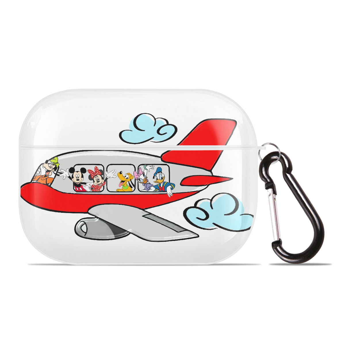 （画像用） ミッキーマウス Mickey Mouse 【AirPods Pro用】ハードシェル保護ケース 耐衝撃・防指紋・カラビナ付き商品仕様