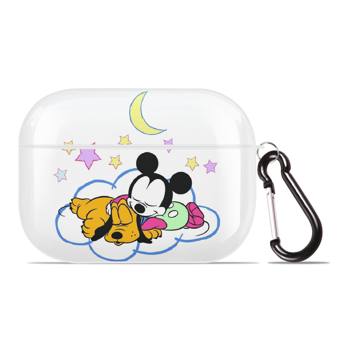 （画像用） ミッキーマウス Mickey Mouse 【AirPods Pro用】ハードシェル保護ケース 耐衝撃・防指紋・カラビナ付き商品仕様