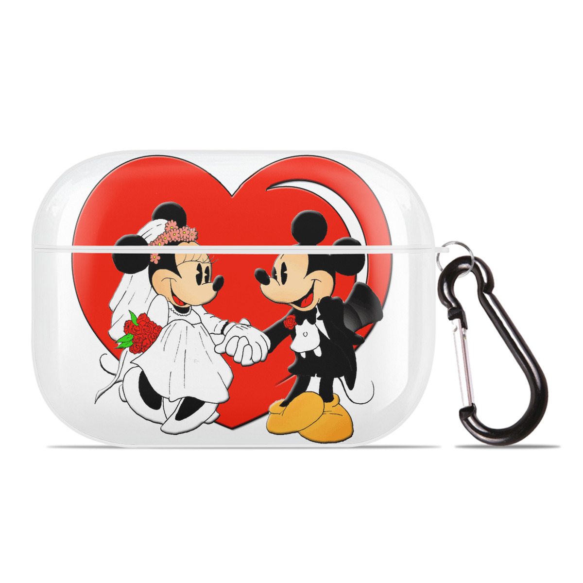 （画像用） ミッキーマウス Mickey Mouse 【AirPods Pro用】ハードシェル保護ケース 耐衝撃・防指紋・カラビナ付き商品仕様