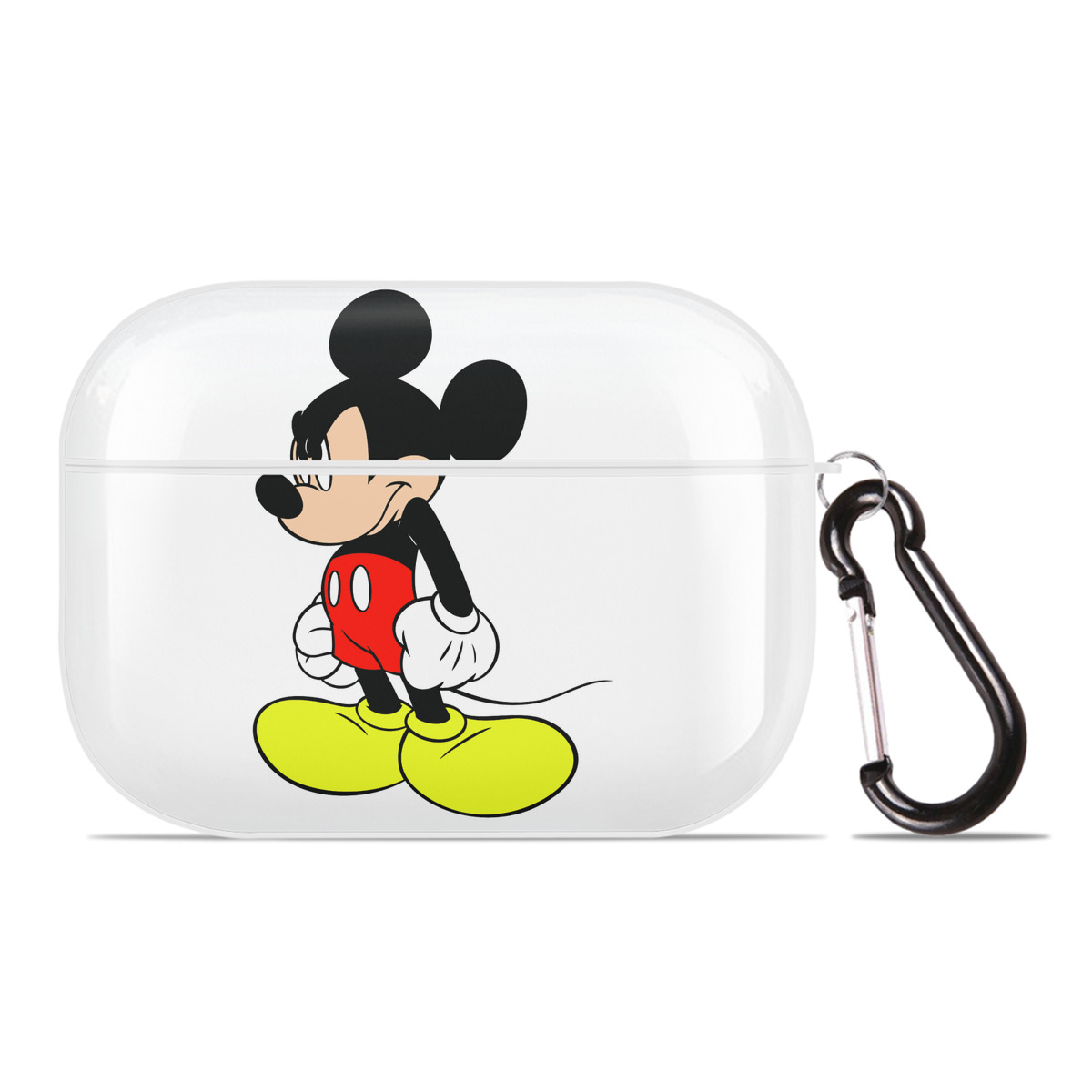 （画像用） ミッキーマウス Mickey Mouse 【AirPods Pro用】ハードシェル保護ケース 耐衝撃・防指紋・カラビナ付き商品仕様