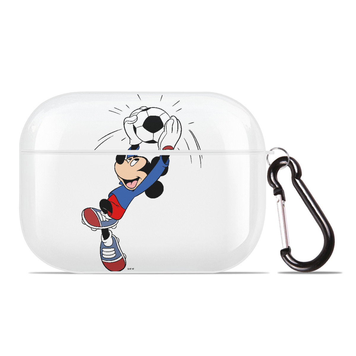 （画像用） ミッキーマウス Mickey Mouse 【AirPods Pro用】ハードシェル保護ケース 耐衝撃・防指紋・カラビナ付き商品仕様
