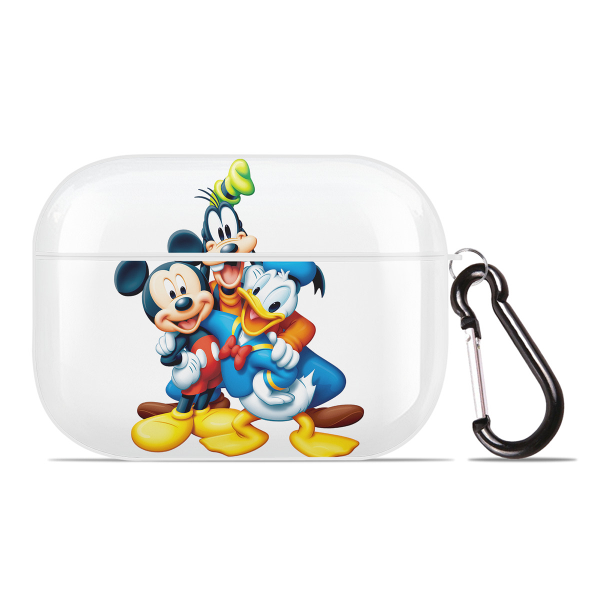 （画像用） ミッキーマウス Mickey Mouse 【AirPods Pro用】ハードシェル保護ケース 耐衝撃・防指紋・カラビナ付き商品仕様