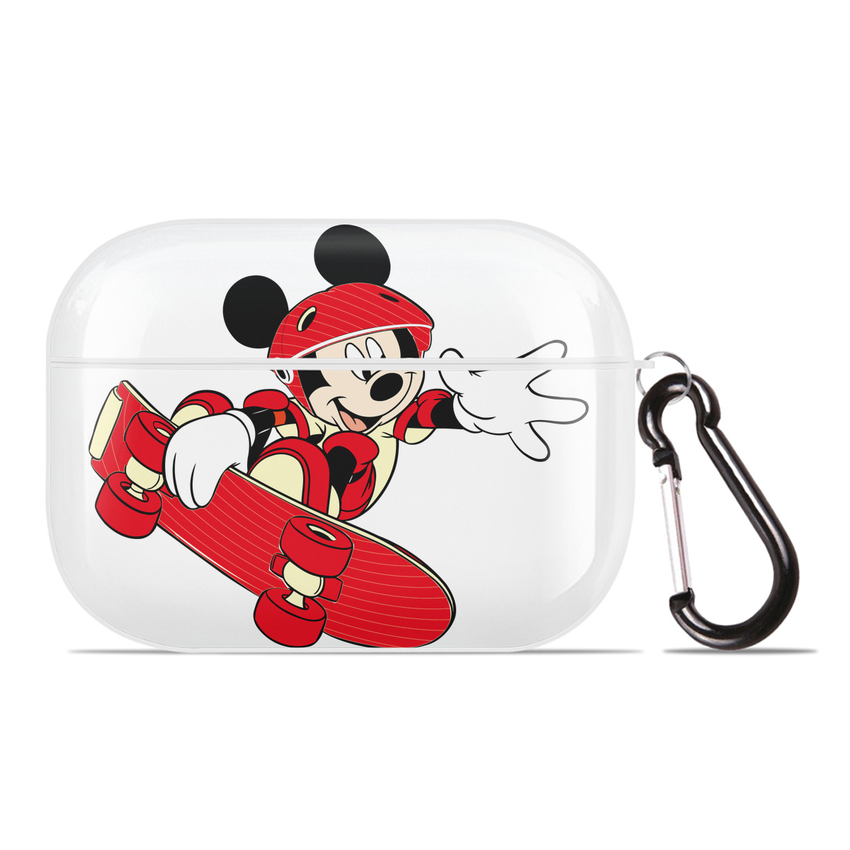 （画像用） ミッキーマウス Mickey Mouse 【AirPods Pro用】ハードシェル保護ケース 耐衝撃・防指紋・カラビナ付き商品仕様