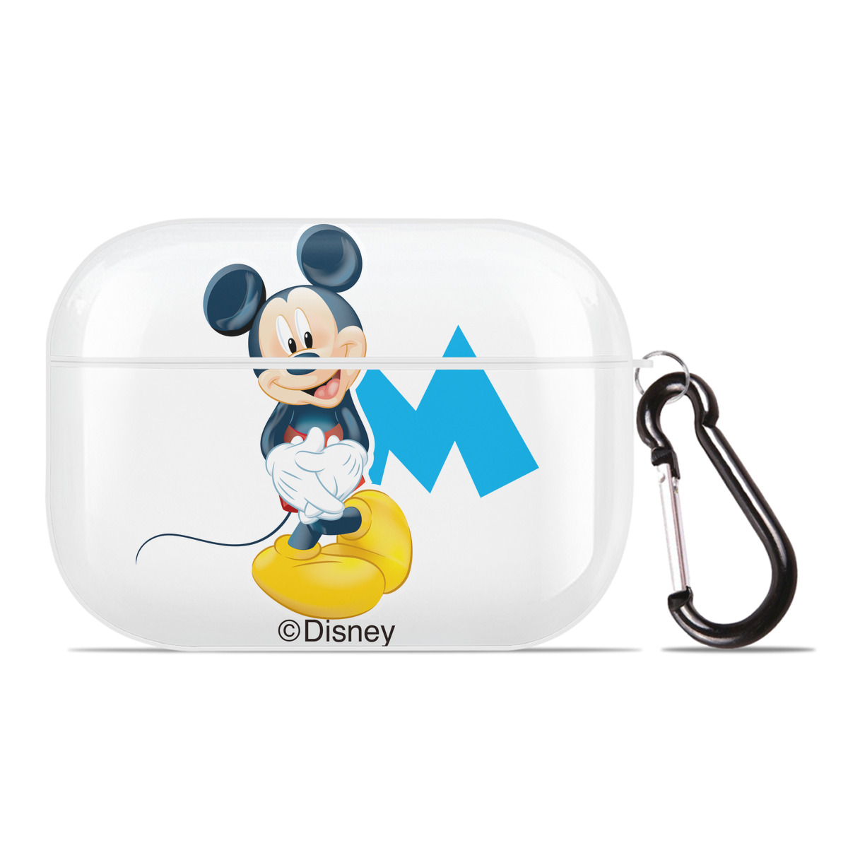 （画像用） ミッキーマウス Mickey Mouse 【AirPods Pro用】ハードシェル保護ケース 耐衝撃・防指紋・カラビナ付き商品仕様