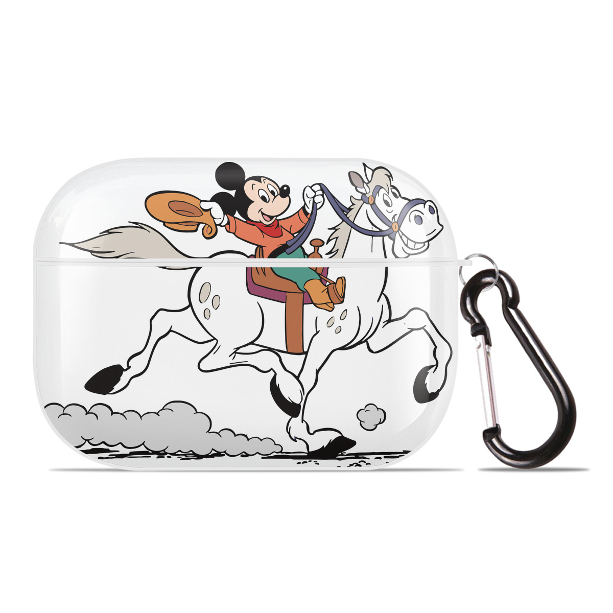 （画像用） ミッキーマウス Mickey Mouse 【AirPods Pro用】ハードシェル保護ケース 耐衝撃・防指紋・カラビナ付き商品仕様