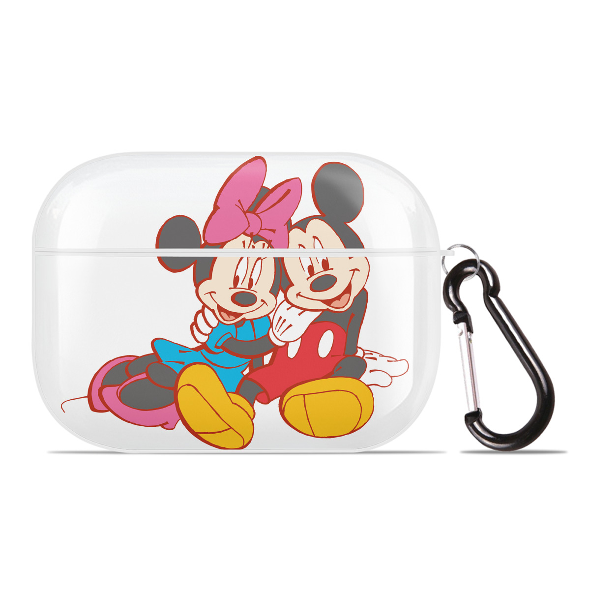 （画像用） ミッキーマウス Mickey Mouse 【AirPods Pro用】ハードシェル保護ケース 耐衝撃・防指紋・カラビナ付き商品仕様