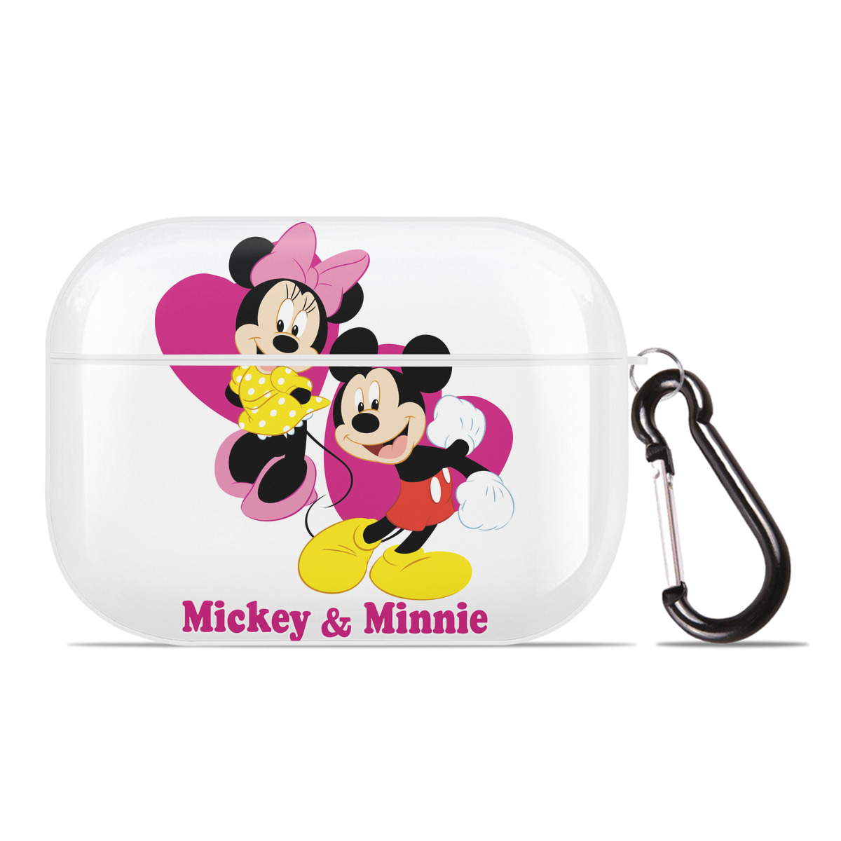 （画像用） ミッキーマウス Mickey Mouse 【AirPods Pro用】ハードシェル保護ケース 耐衝撃・防指紋・カラビナ付き商品仕様