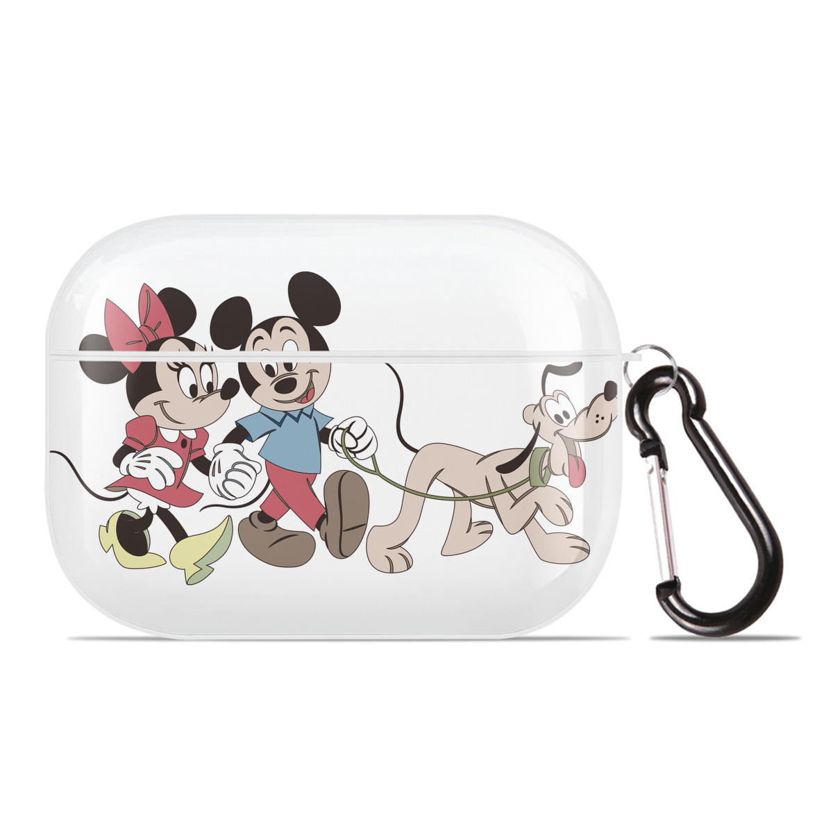 （画像用） ミッキーマウス Mickey Mouse 【AirPods Pro用】ハードシェル保護ケース 耐衝撃・防指紋・カラビナ付き商品仕様