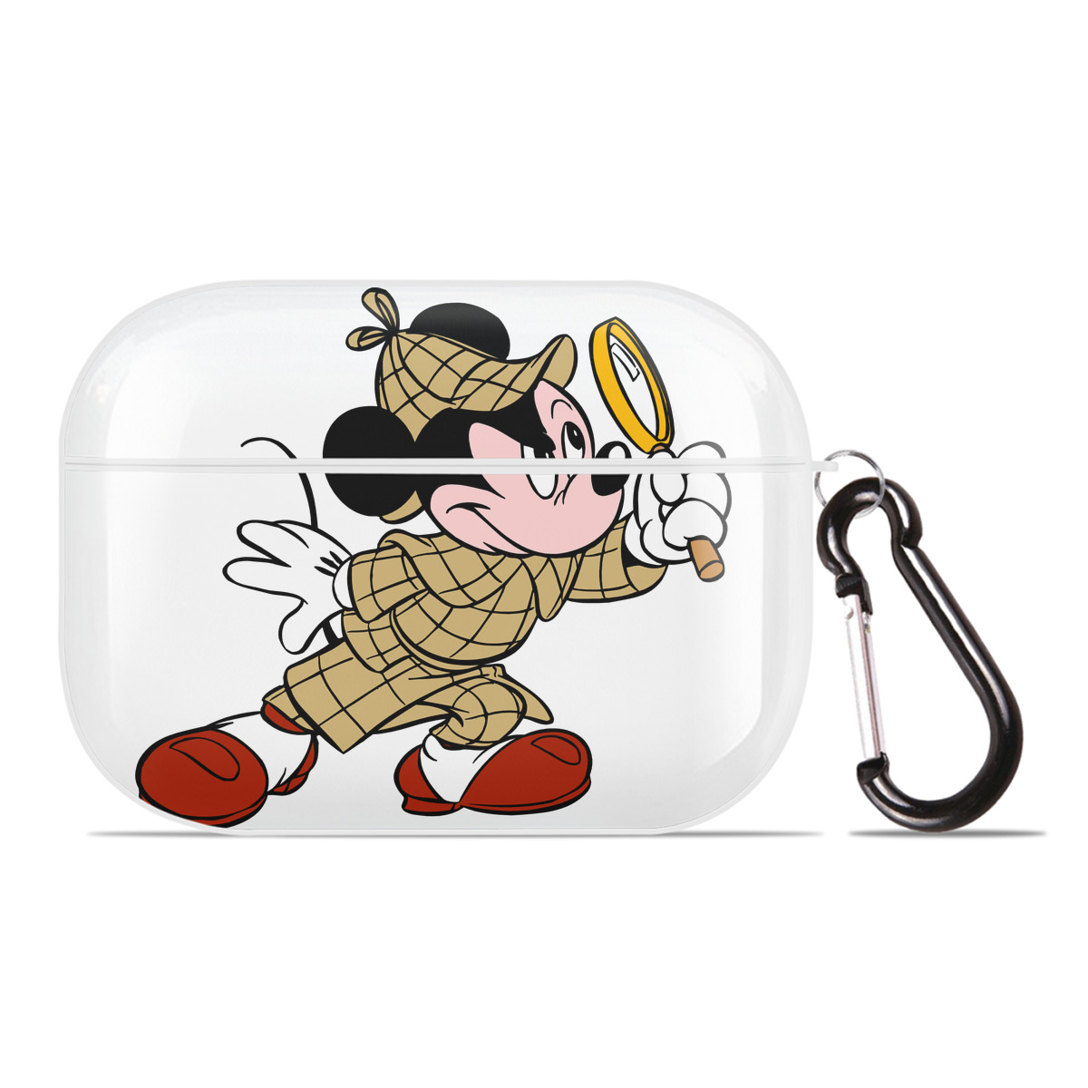 （画像用） ミッキーマウス Mickey Mouse 【AirPods Pro用】ハードシェル保護ケース 耐衝撃・防指紋・カラビナ付き商品仕様
