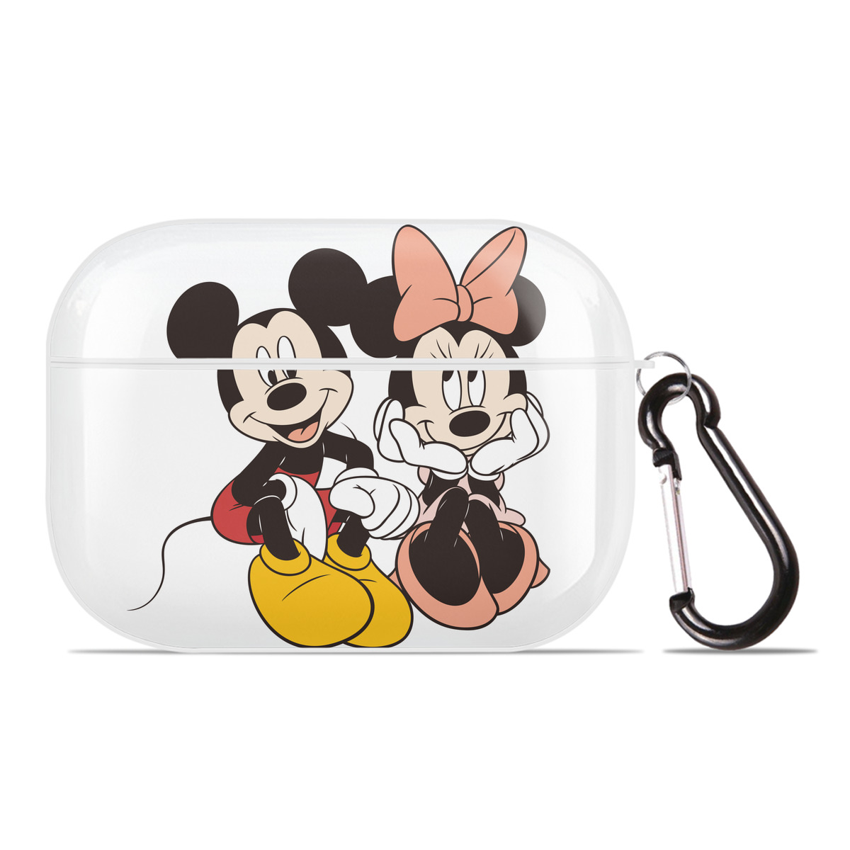 （画像用） ミッキーマウス Mickey Mouse 【AirPods Pro用】ハードシェル保護ケース 耐衝撃・防指紋・カラビナ付き商品仕様