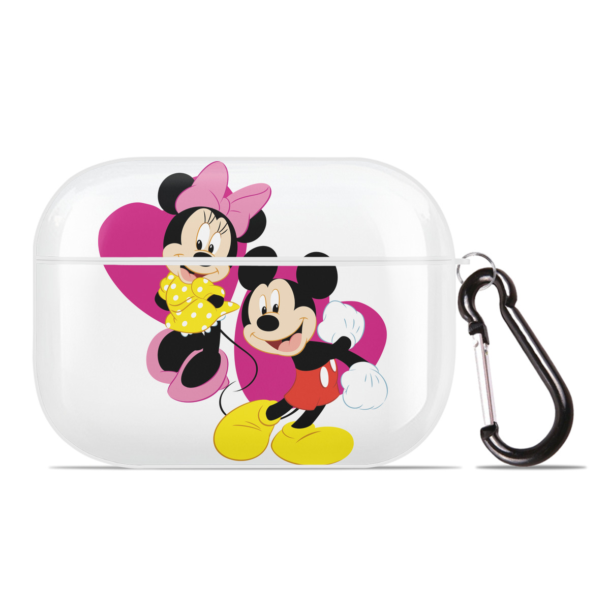 （画像用） ミッキーマウス Mickey Mouse 【AirPods Pro用】ハードシェル保護ケース 耐衝撃・防指紋・カラビナ付き商品仕様