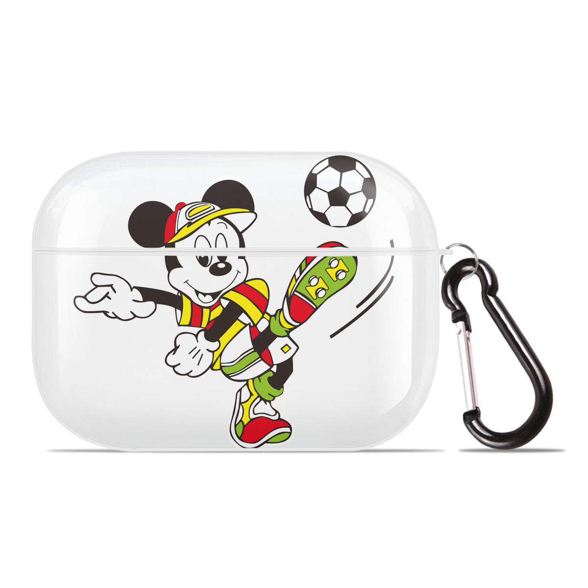 （画像用） ミッキーマウス Mickey Mouse 【AirPods Pro用】ハードシェル保護ケース 耐衝撃・防指紋・カラビナ付き商品仕様