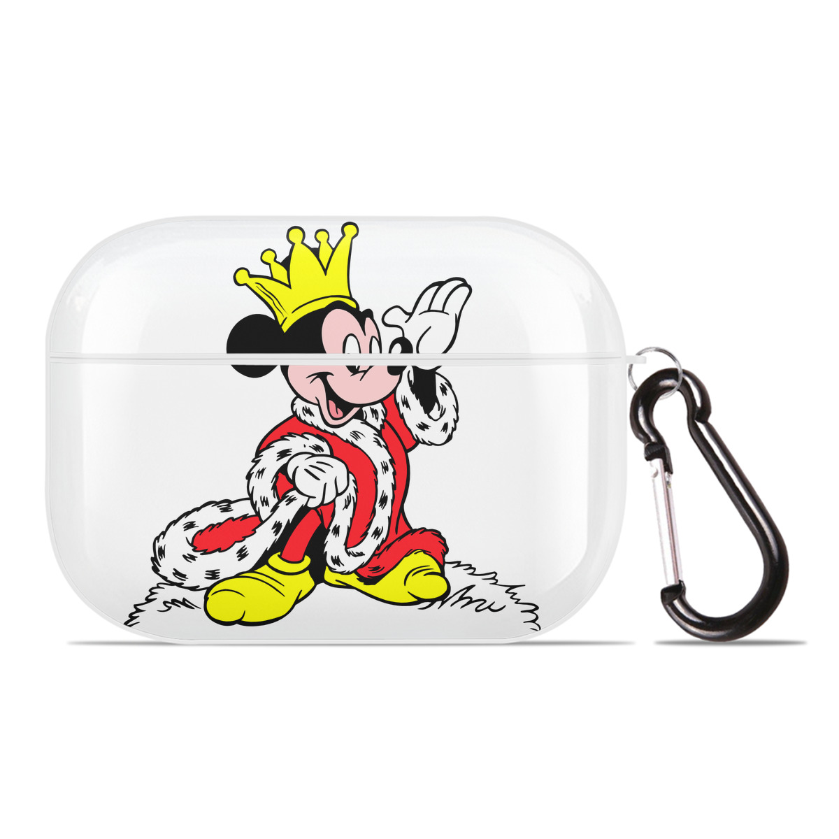 （画像用） ミッキーマウス Mickey Mouse 【AirPods Pro用】ハードシェル保護ケース 耐衝撃・防指紋・カラビナ付き商品仕様