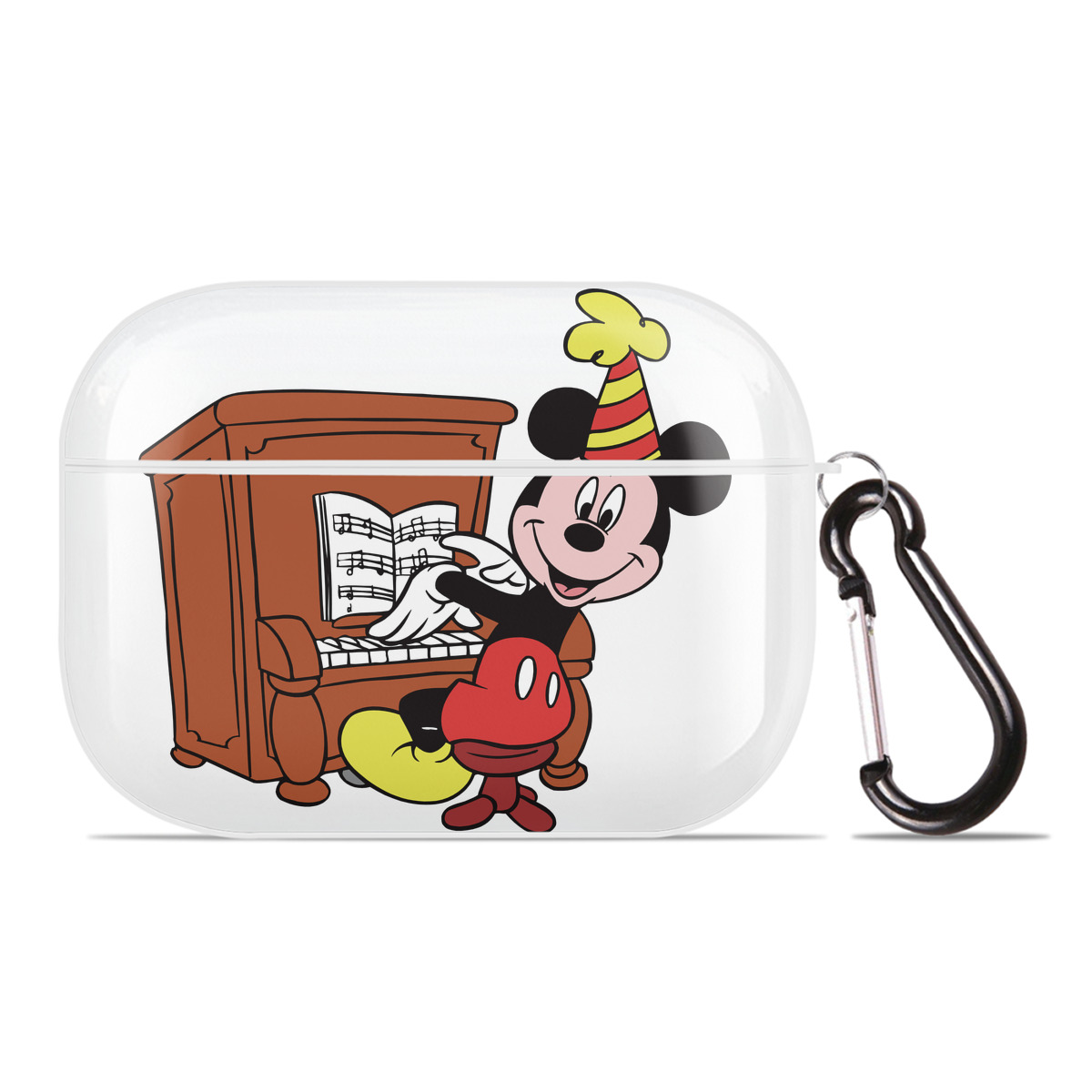 （画像用） ミッキーマウス Mickey Mouse 【AirPods Pro用】ハードシェル保護ケース 耐衝撃・防指紋・カラビナ付き商品仕様