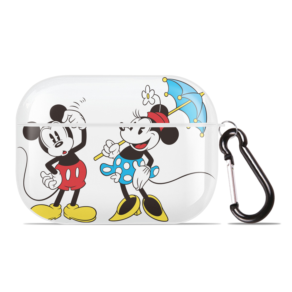 （画像用） ミッキーマウス Mickey Mouse 【AirPods Pro用】ハードシェル保護ケース 耐衝撃・防指紋・カラビナ付き商品仕様