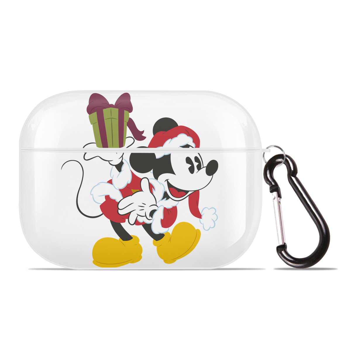 （画像用） ミッキーマウス Mickey Mouse 【AirPods Pro用】ハードシェル保護ケース 耐衝撃・防指紋・カラビナ付き商品仕様