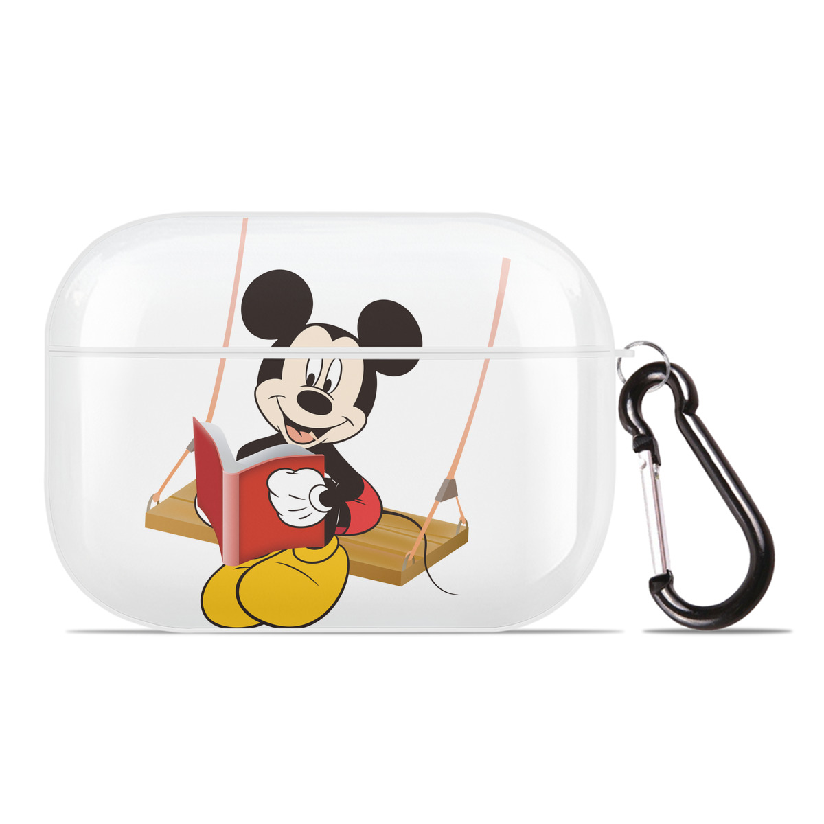（画像用） ミッキーマウス Mickey Mouse 【AirPods Pro用】ハードシェル保護ケース 耐衝撃・防指紋・カラビナ付き商品仕様