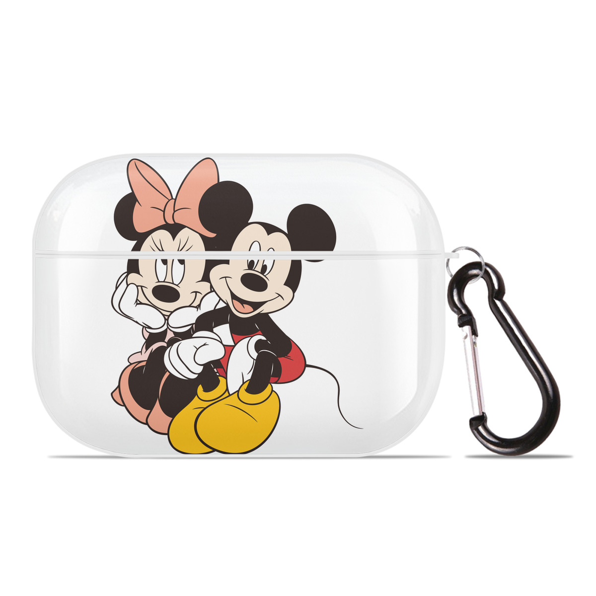 （画像用） ミッキーマウス Mickey Mouse 【AirPods Pro用】ハードシェル保護ケース 耐衝撃・防指紋・カラビナ付き商品仕様