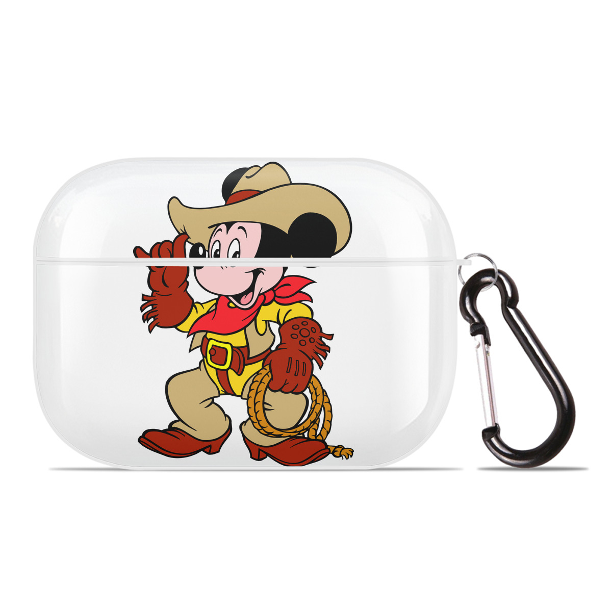 （画像用） ミッキーマウス Mickey Mouse 【AirPods Pro用】ハードシェル保護ケース 耐衝撃・防指紋・カラビナ付き商品仕様