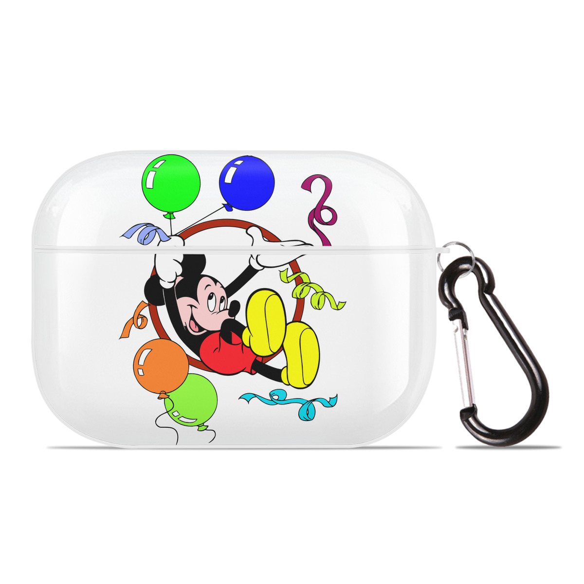（画像用） ミッキーマウス Mickey Mouse 【AirPods Pro用】ハードシェル保護ケース 耐衝撃・防指紋・カラビナ付き商品仕様