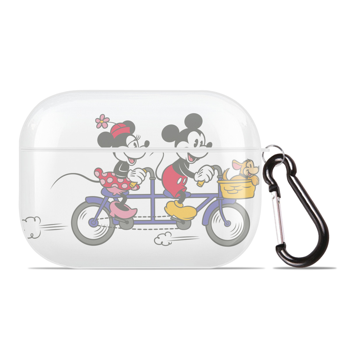 （画像用） ミッキーマウス Mickey Mouse 【AirPods Pro用】ハードシェル保護ケース 耐衝撃・防指紋・カラビナ付き商品仕様