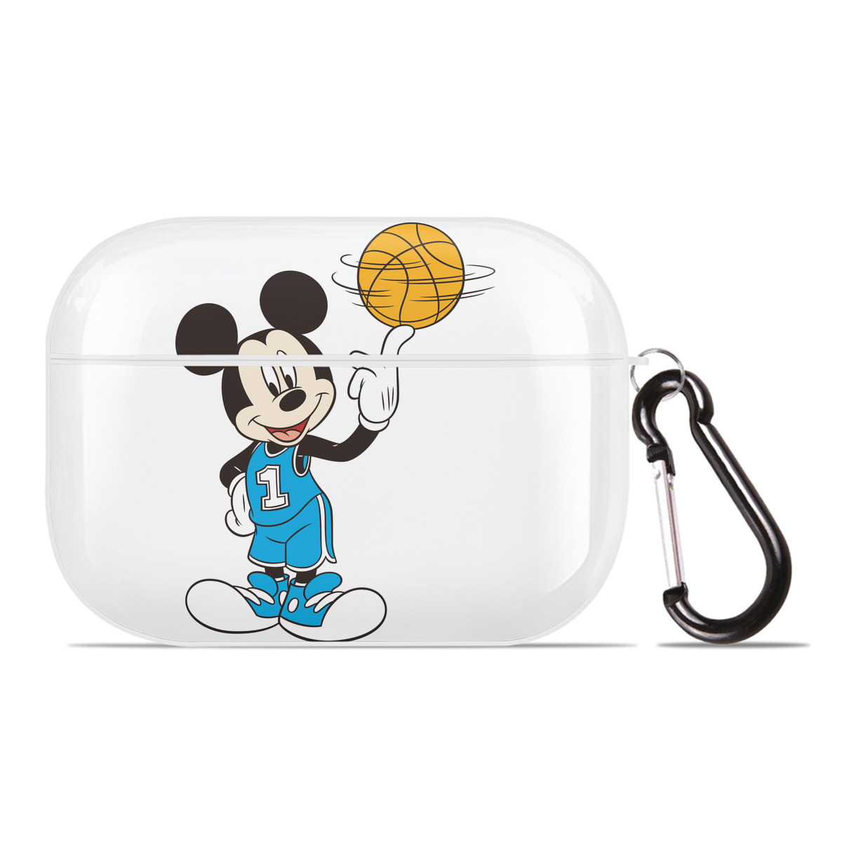 （画像用） ミッキーマウス Mickey Mouse 【AirPods Pro用】ハードシェル保護ケース 耐衝撃・防指紋・カラビナ付き商品仕様